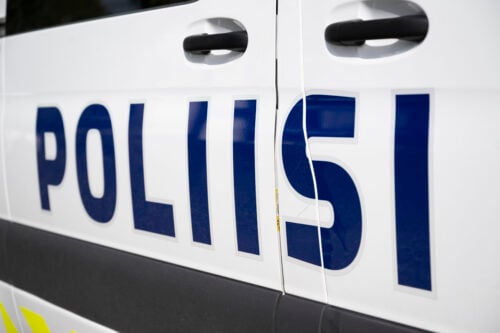 Poliisiauto kuvituskuvassa. LEHTIKUVA / MIKKO STIG