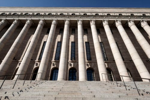 Eduskuntatalo Helsingissä. / LEHTIKUVA / RONI REKOMAA