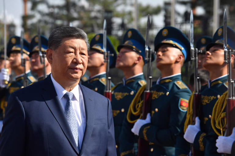 Kiinan presidentti Xi Jinping vieraili Kirgisiassa elokuun lopulla. / AFP / LEHTIKUVA / VYACHESLAV OSELEDKO