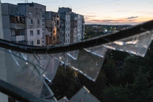 Iskun jälkiä Kiovassa syyskuussa 2026. AFP / LEHTIKUVA / VLADYSLAV MUSIIENKO
