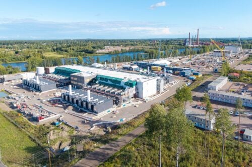 Datakeskustyömaa Ummeljoella Kouvolassa. STR / LEHTIKUVA / SASU JÄRNSTEDT
