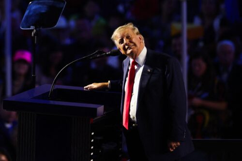 Donald Trump Dallasissa 10. syyskuuta.