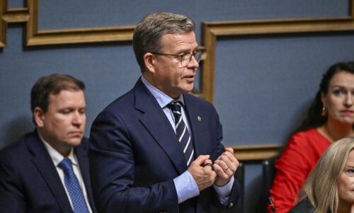 Pääministeri Petteri Orpo eduskunnan kyselytunnilla 17. syyskuuta 2026. LEHTIKUVA / RONI REKOMAA