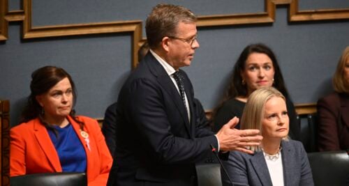 Pääministeri Petteri Orpo eduskunnan kyselytunnilla 24. syyskuuta 2026. LEHTIKUVA / MARKKU ULANDER