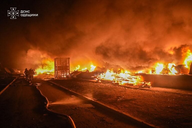 Venäjän iskun jälkiä Odessan alueella 28. syyskuuta 2026. AFP PHOTO / UKRAINE EMERGENCY SERVICE - HANDOUT / LEHTIKUVA