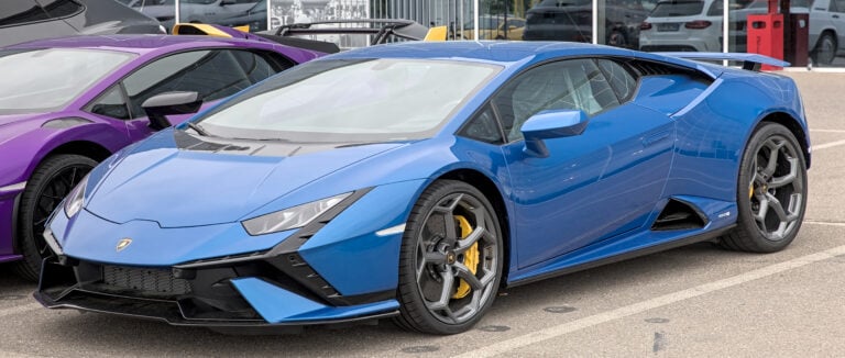 Lamborghini Huracán Saksassa vuonna 2023.