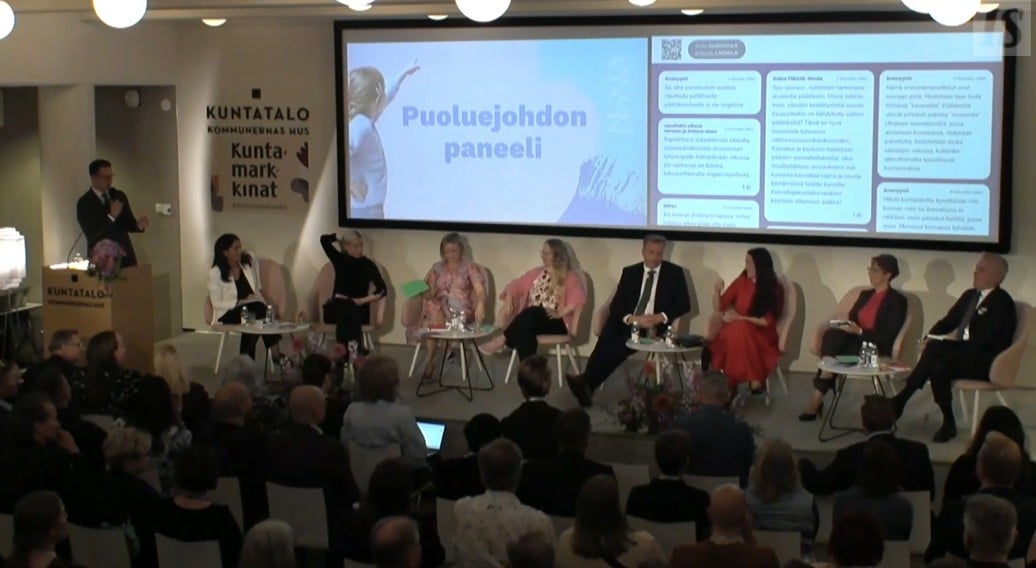 Vaalipaneelissa Kuntatalolla keskusteltiin kuntien tulevaisuudesta.