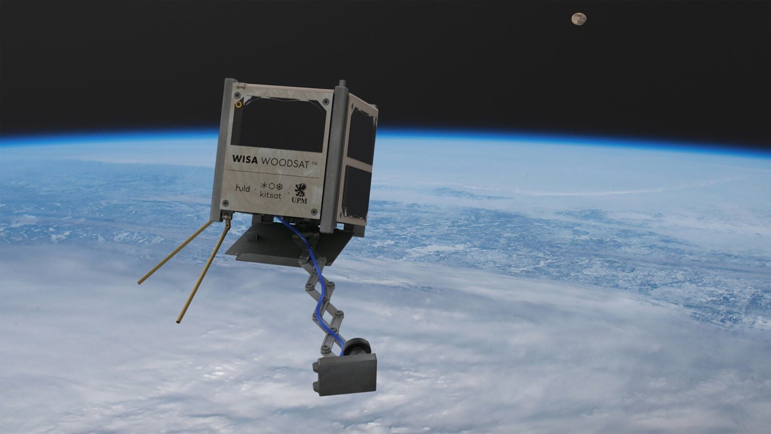 UPM:n välittämä havainnekuva Wisa Woodsat -satelliitista.