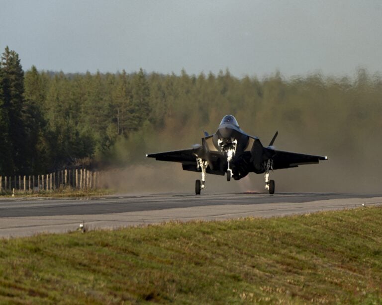 Yhdysvaltalainen F-35-hävittäjä. HANDOUT / SGT. SCYRRUS CORREGIDOR