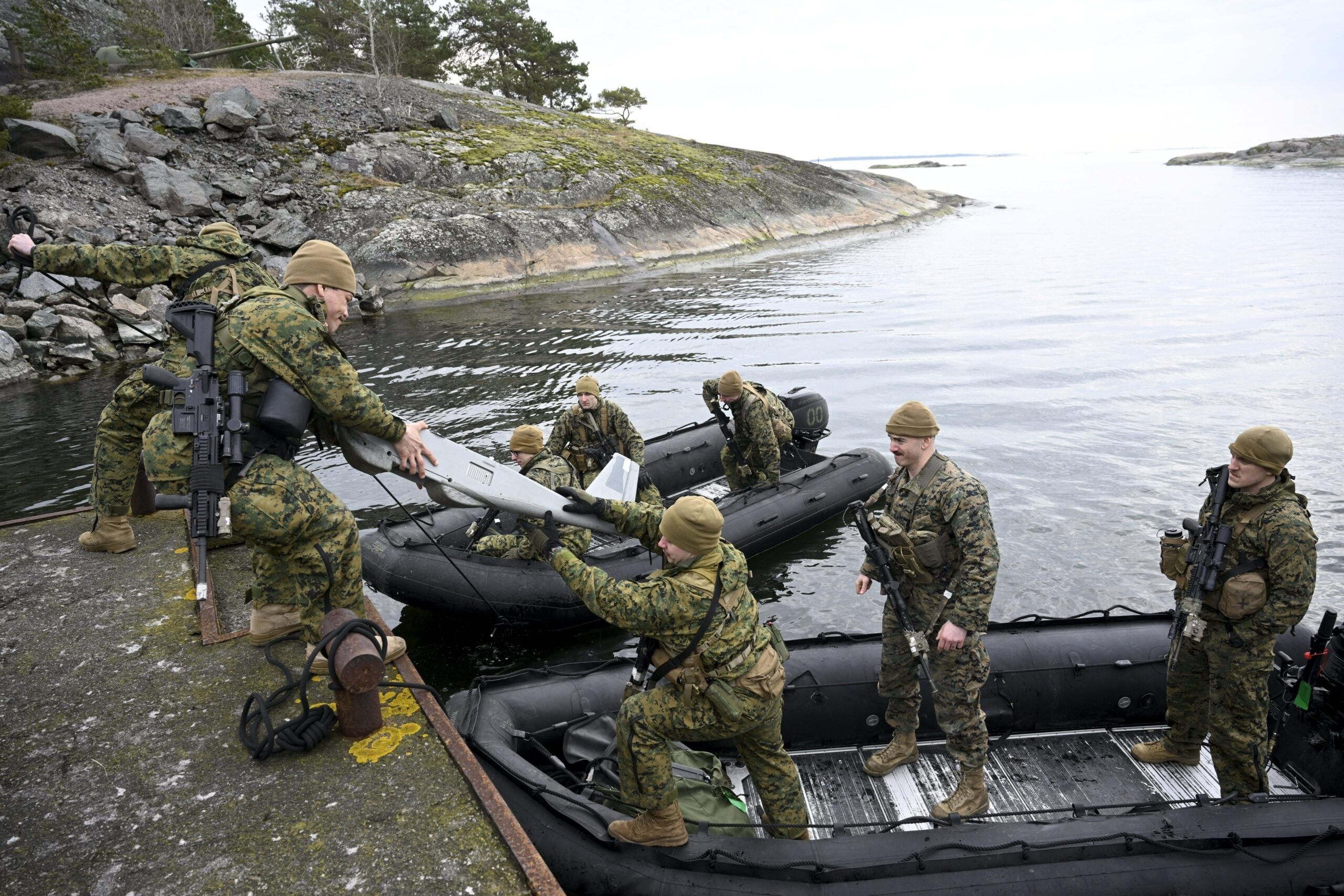 USA:n merijalkaväkeä Suomessa valvomassa Itämerta