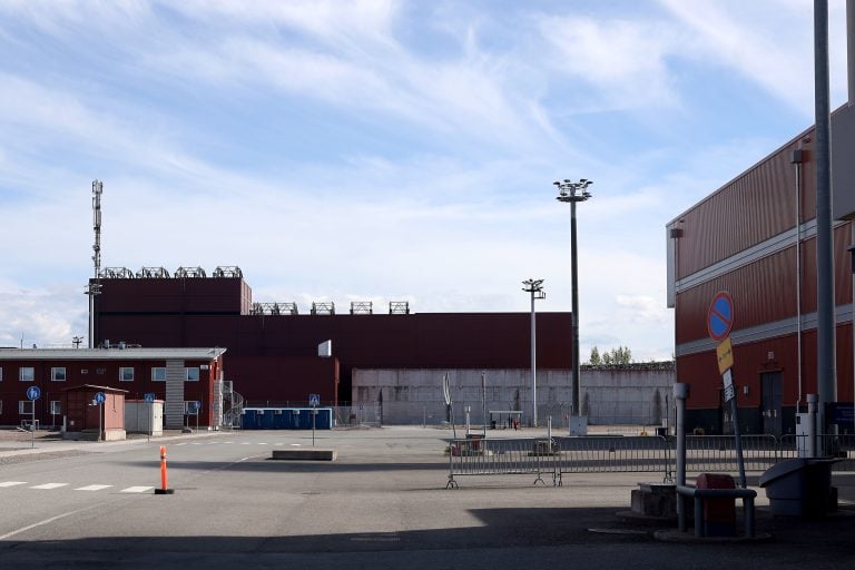 Ydinpolttoaineen välivarasto Olkiluodon ydinvoimalan alueella Eurajoella 18. toukokuuta 2026. STR / LEHTIKUVA / JUSSI PARTANEN