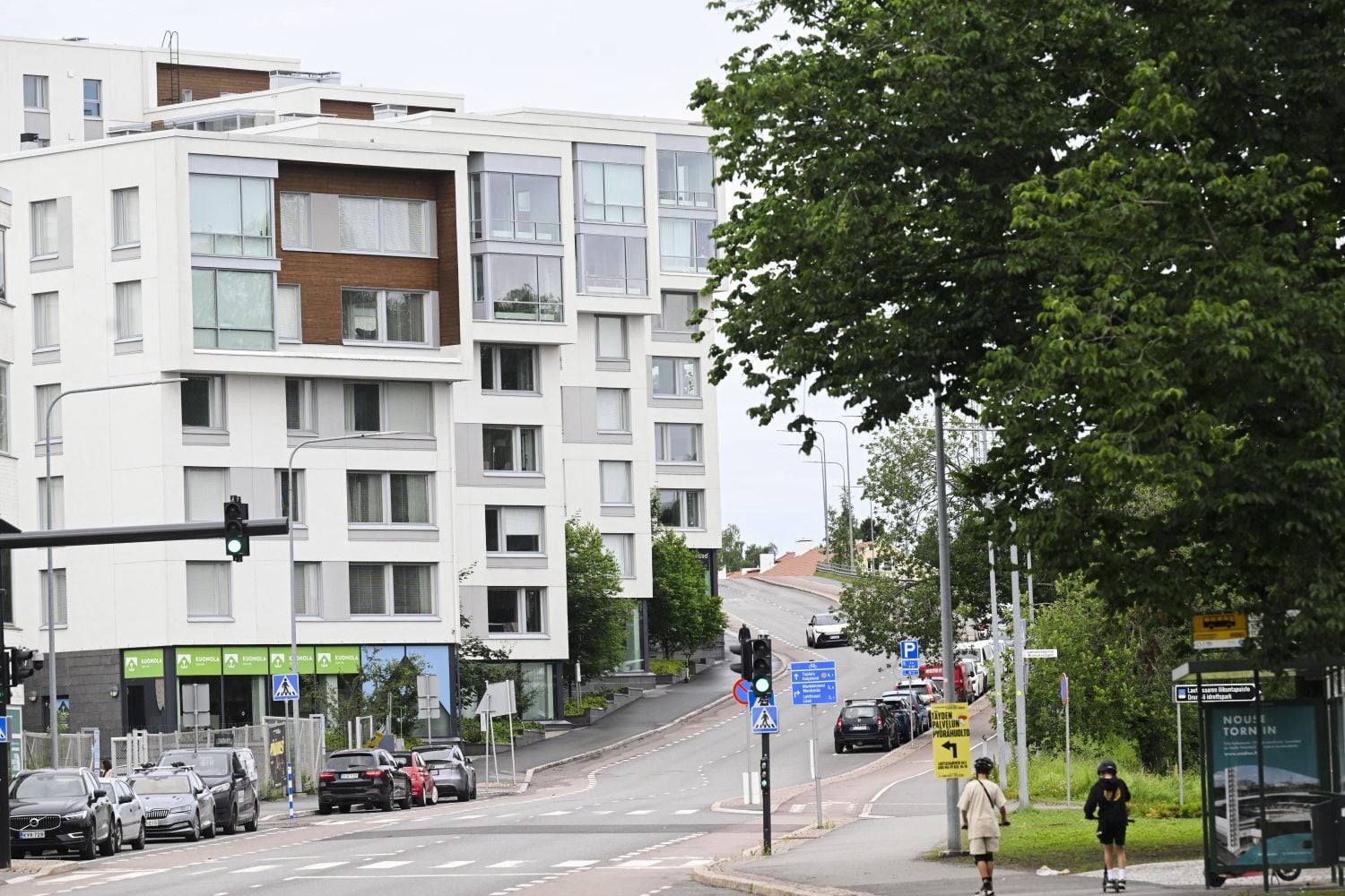 Näkymä Helsingin Lauttasaaressa 8. heinäkuuta.