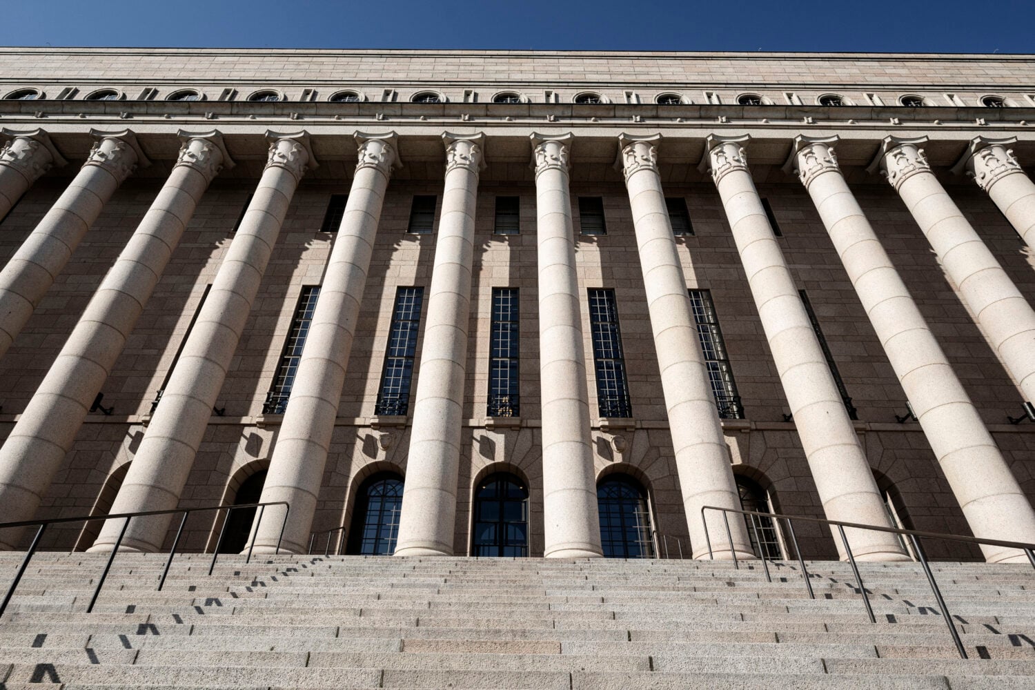 Eduskuntatalo Helsingissä 26. elokuuta 2026. LEHTIKUVA / RONI REKOMAA