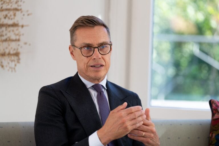 Alexander Stubb syyskuussa Mäntyniemessä.