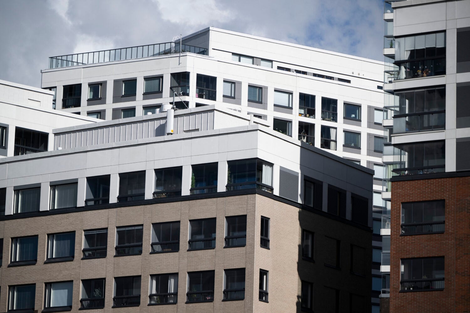 Kerrostaloja Jätkäsaaressa Helsingissä 21. syyskuuta.