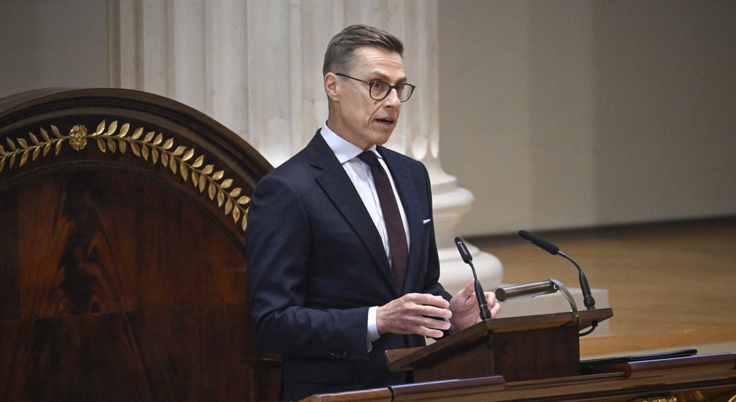 Presidentti Alexander Stubb. LEHTIKUVA / MARKKU ULANDER
