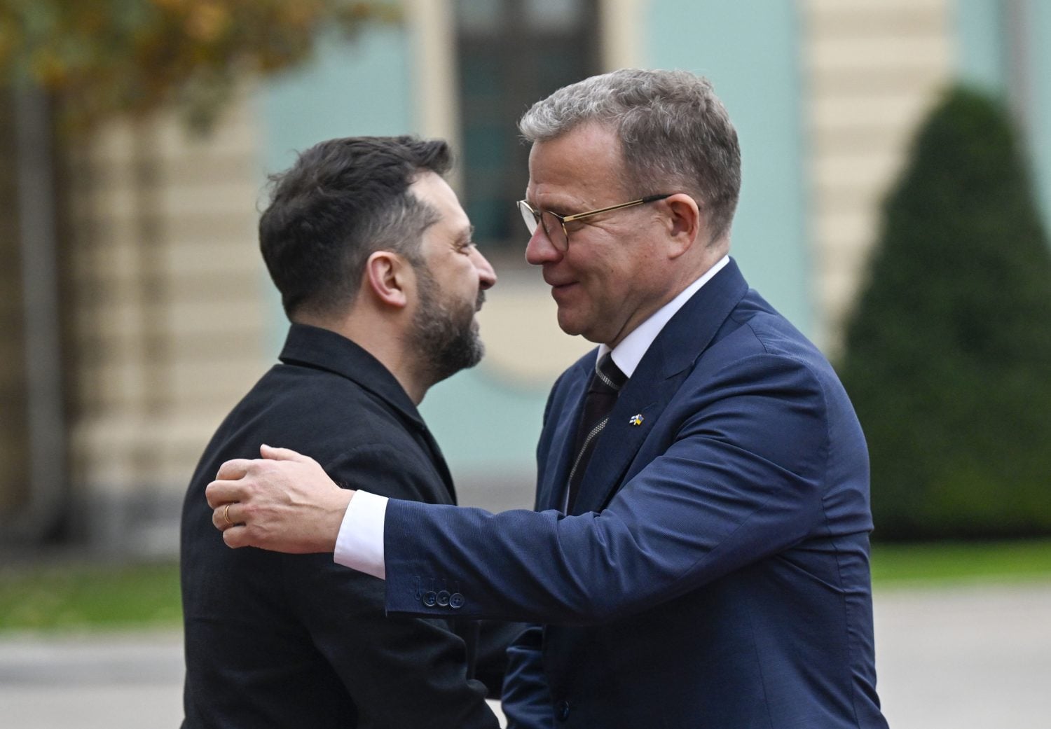 Volodymyr Zelenskyi ja Petteri Orpo tapasivat Kiovassa 22. lokakuuta 2026. LEHTIKUVA / EMMI KORHONEN