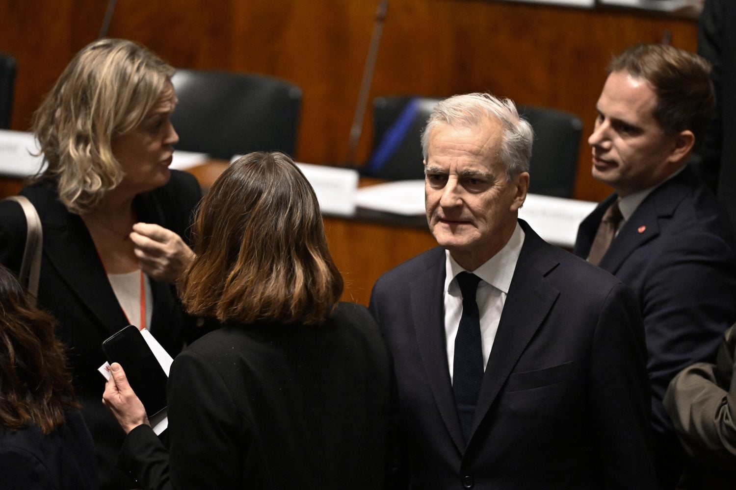 Norjan pääministeri Jonas Gahr Støre Helsingissä 27. lokakuuta. / LEHTIKUVA / RONI REKOMAA