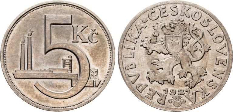 Vuoden 1921 viiden korunan koerahasta maksettiin huutokaupassa Prahassa 75 000 euroa. MACHOGALLERIES