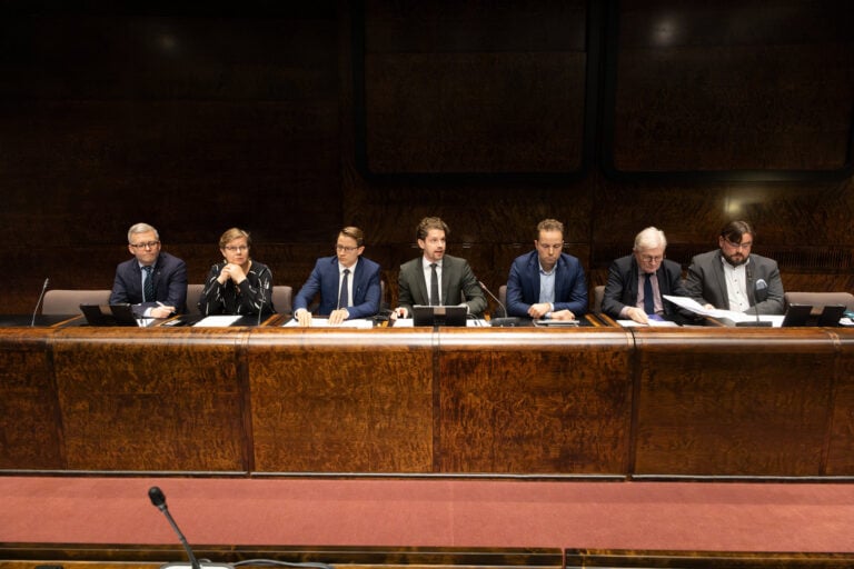 Press conference of Parliament’s Constitutional Law Committee at the Parliament House on 16 October 2026.