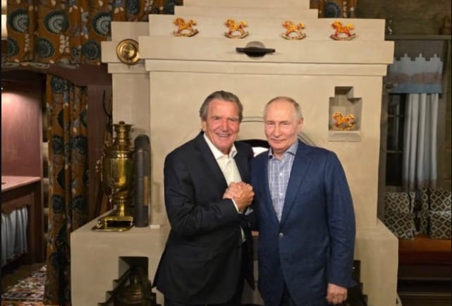 Gerhard Schröder ja Vladimir Putin. Telegram