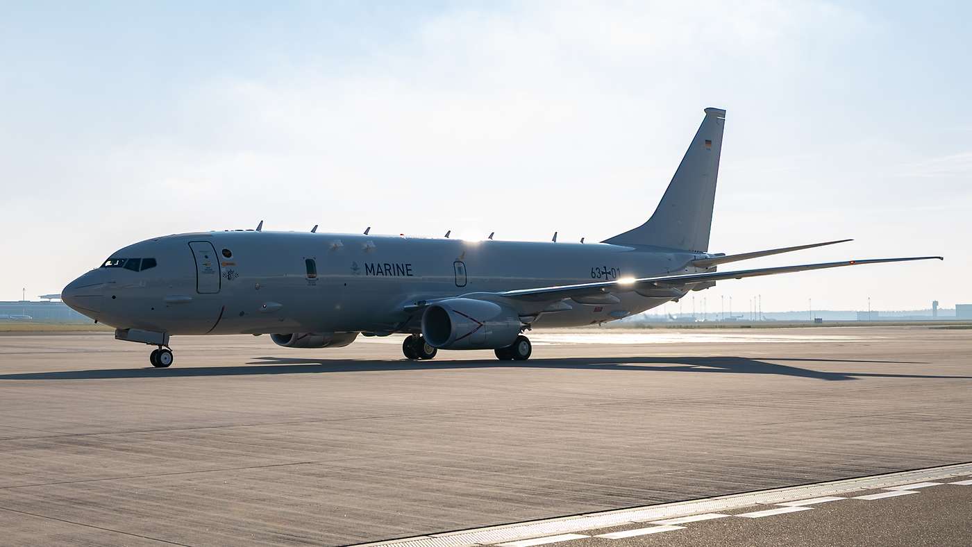 Saksan ensimmäinen P-8A-kone Berliinissä. / Bundeswehr / Christoph Kassette